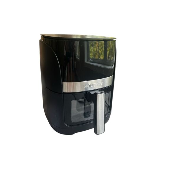 Gourmia 6-Qt Digital Window Air Fryer – Black Stainless Steel – New (No Box) - Picture 1 of 8